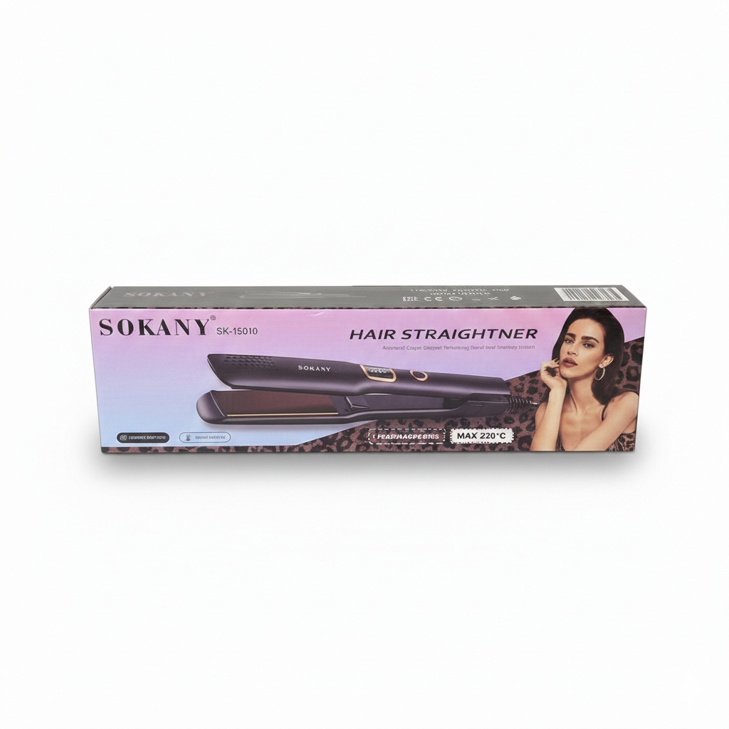 SOKANY SK-15010 Hair Straightener | Digital Display | Temperature Up to 220°F
