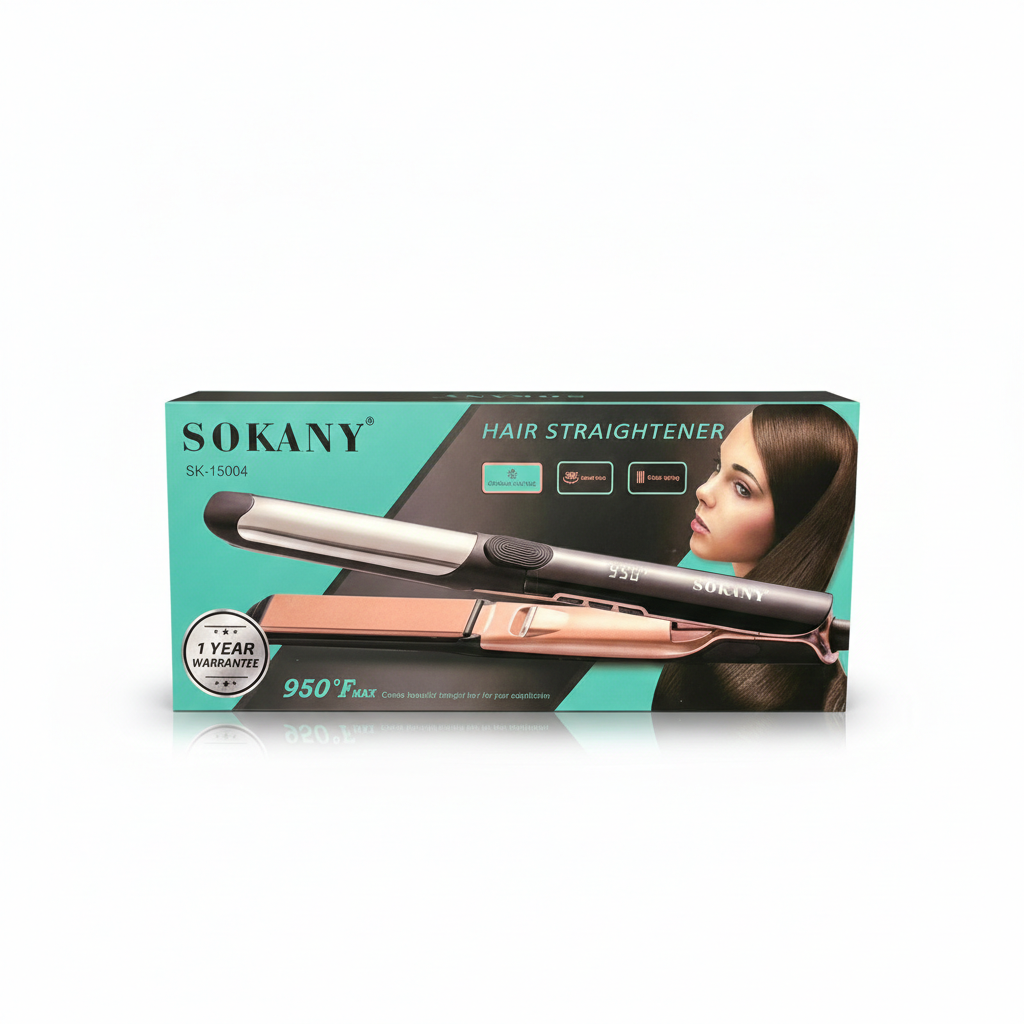 SOKANY SK-15004 Hair Straightener | Digital Display | Temperature Up to 950°F