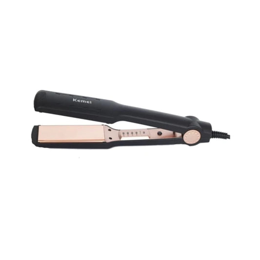 Kemei KM-470 Professional Hair Straightener – Wide Ceramic Plates – 6 months warranty