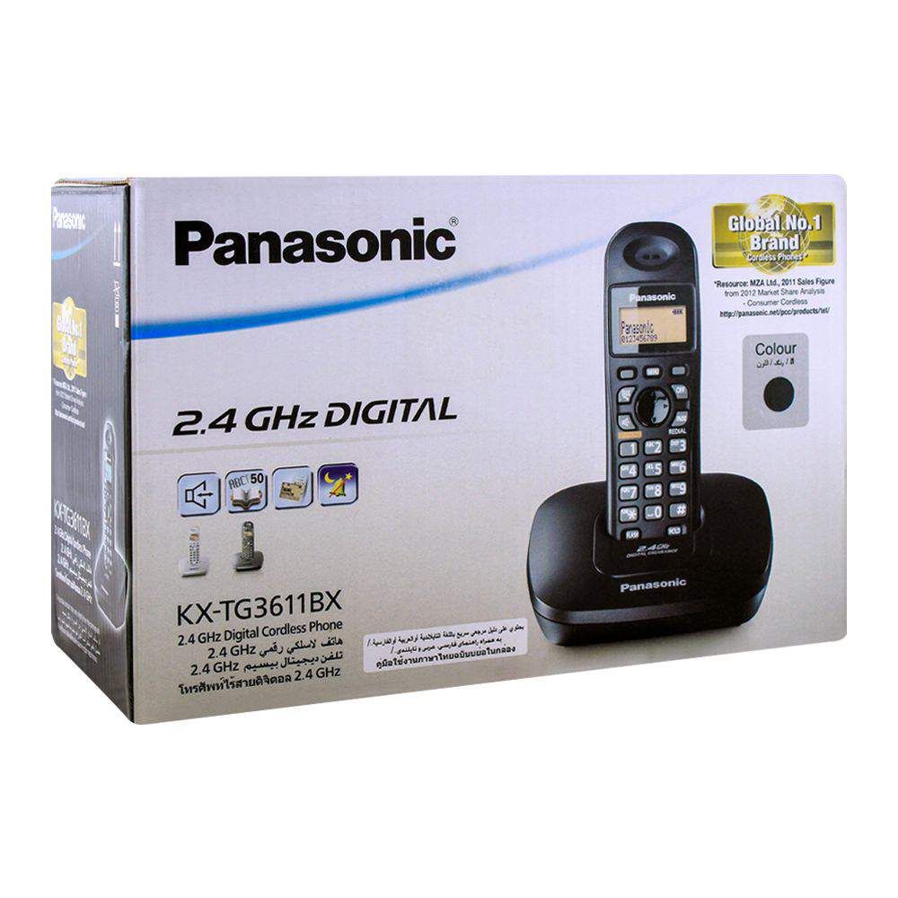 Panasonic KX-TG3611BX 2.4GHz Digital Cordless Landline Phone