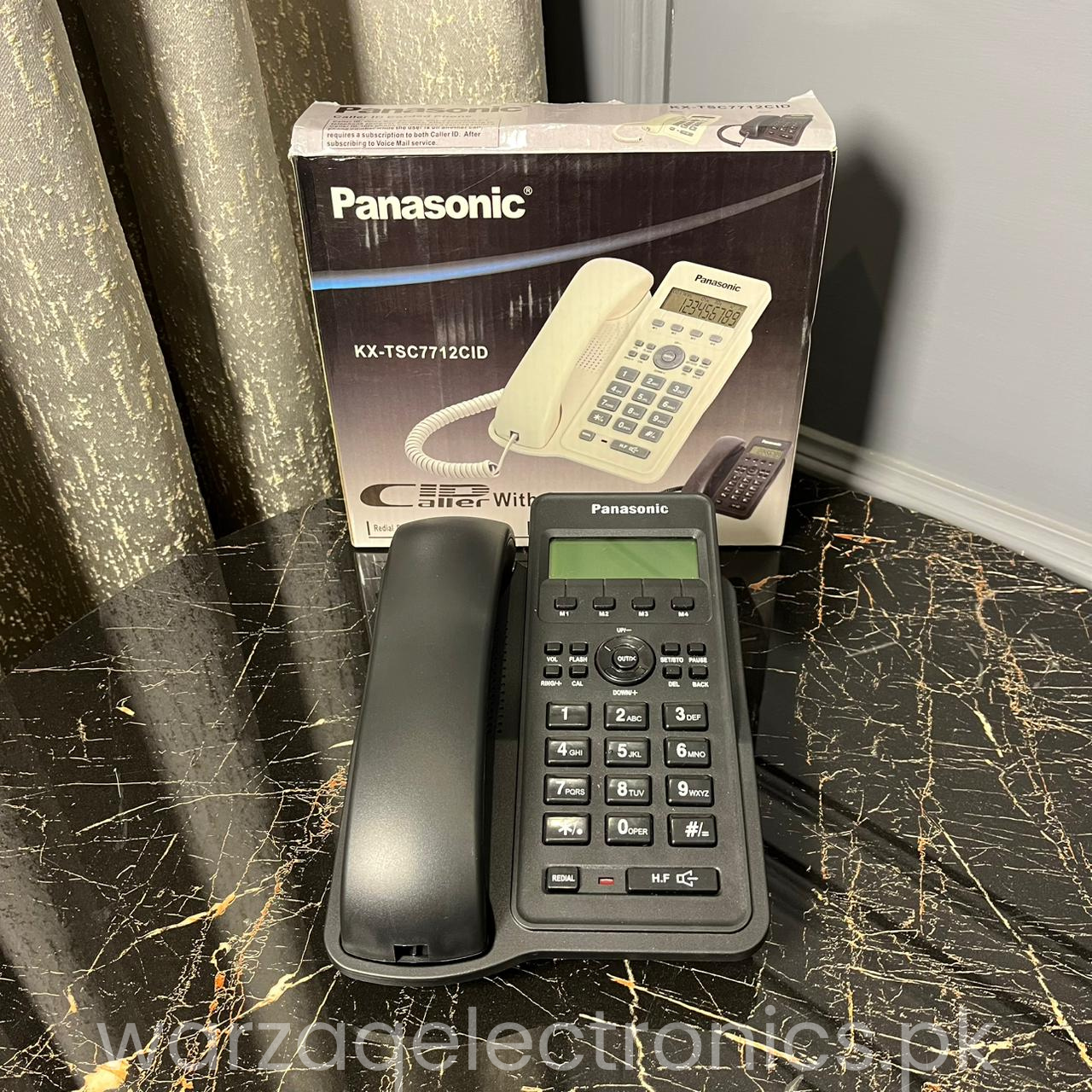 Panasonic KX-TSC7712 Landline Telephone with LCD Display & Caller ID