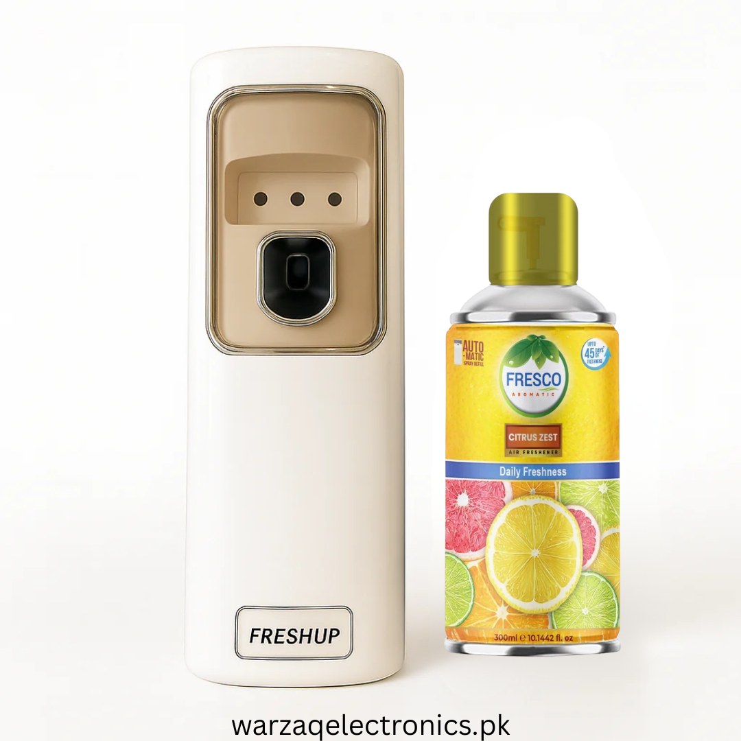 Freshup LED Automatic Air Freshener Dispenser with Free Refill & D-Size Batteries