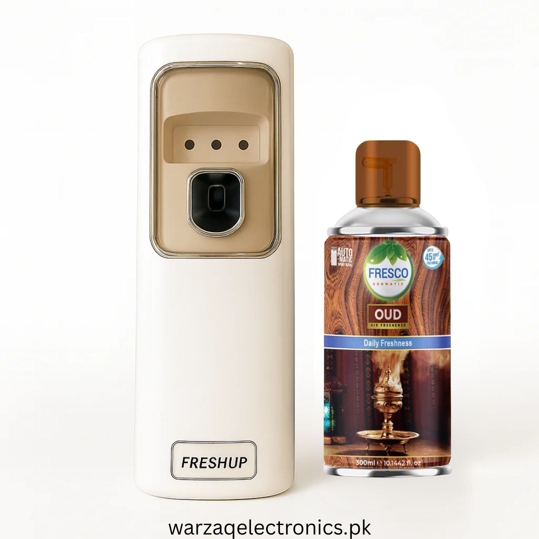 Freshup LED Automatic Air Freshener Dispenser with Free Refill & D-Size Batteries