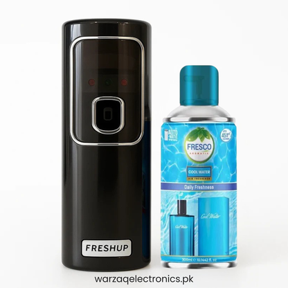 Freshup Black LED Automatic Air Freshener Dispenser – Includes Free Air Freshener & Batteries