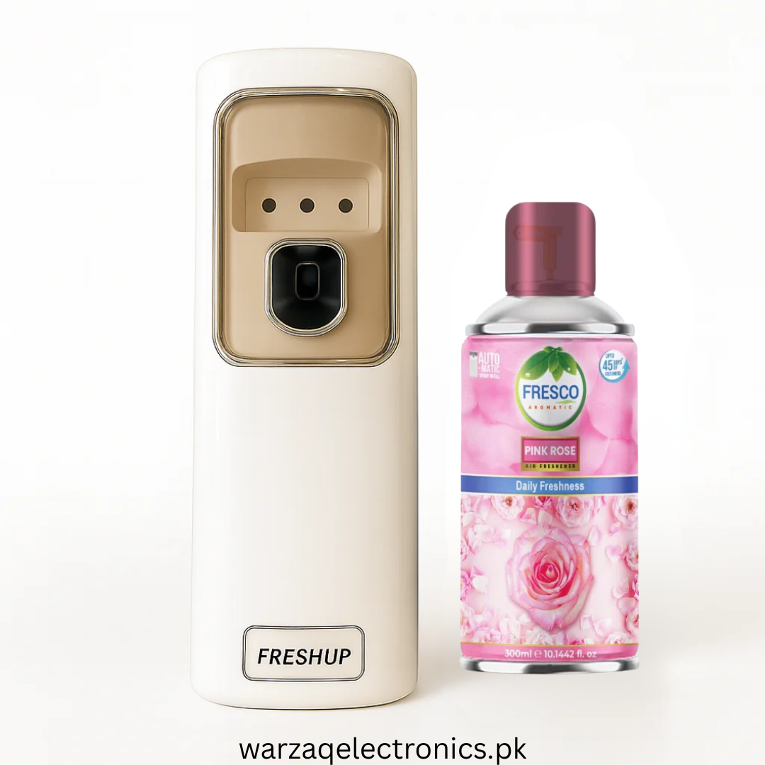 Freshup LED Automatic Air Freshener Dispenser with Free Refill & D-Size Batteries