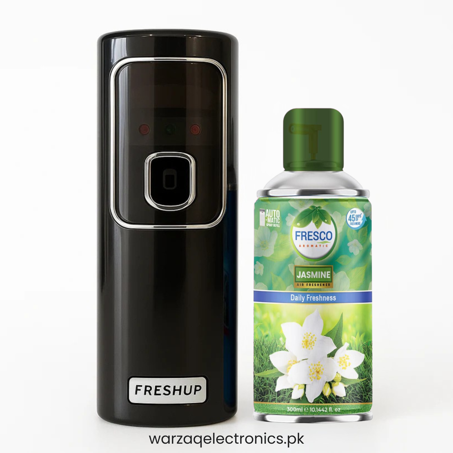 Freshup Black LED Automatic Air Freshener Dispenser – Includes Free Air Freshener & Batteries