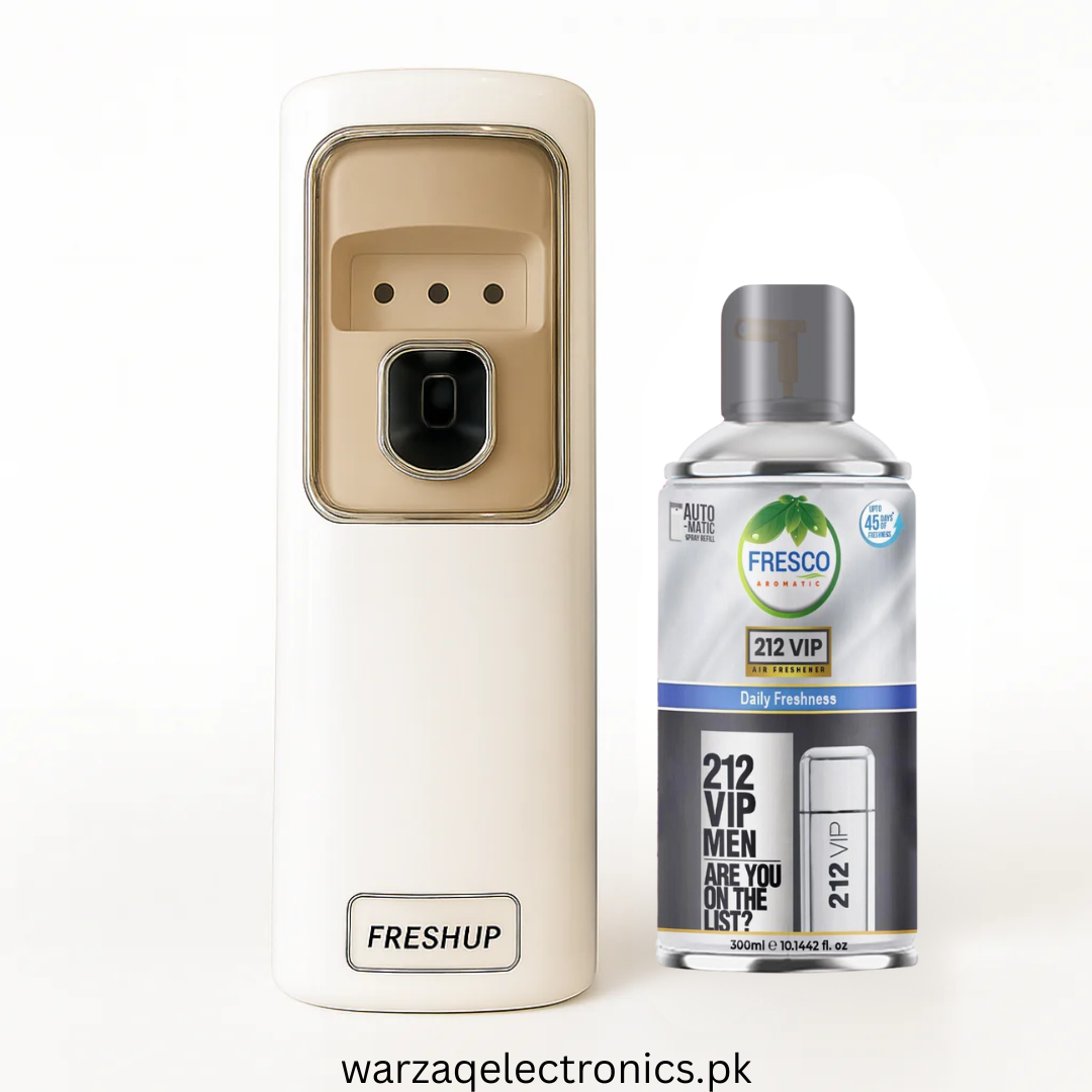 Freshup LED Automatic Air Freshener Dispenser with Free Refill & D-Size Batteries