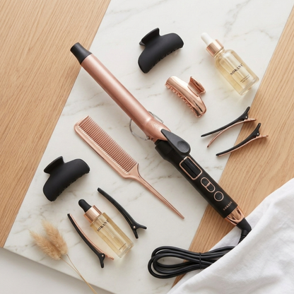 SOKANY SK-673 25mm Hair Curling Iron | Digital Display | Temperature Up to 980°F