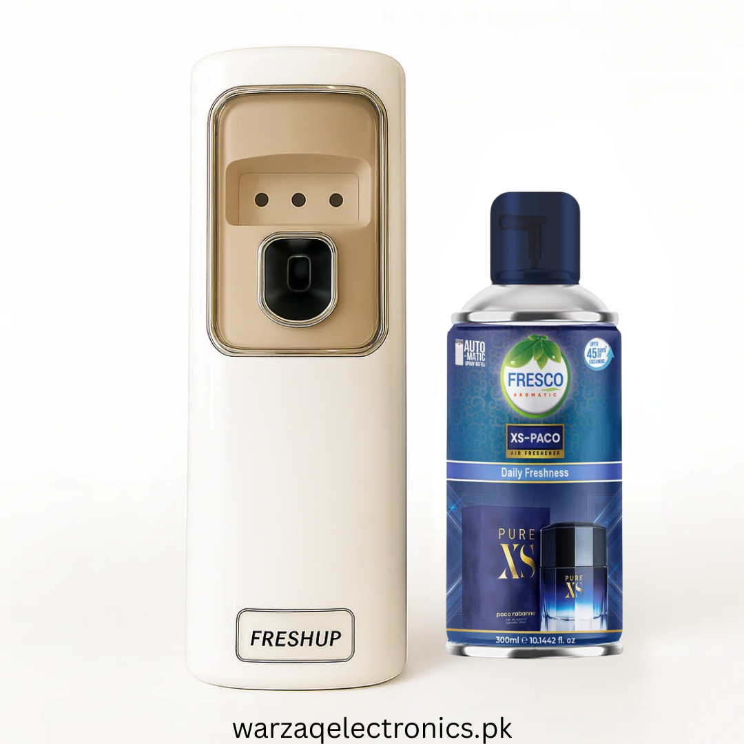 Freshup LED Automatic Air Freshener Dispenser with Free Refill & D-Size Batteries