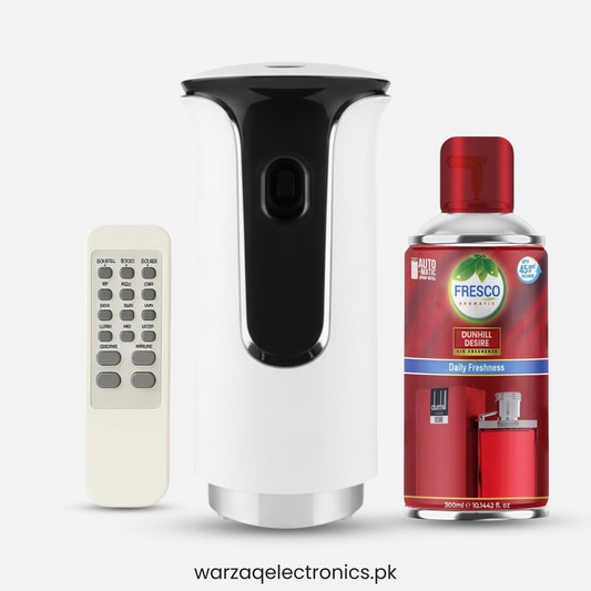 Freshup  Premium LED Remote Control Automatic Air Freshener Dispenser with Free Air Freshener & D-Size Batteries