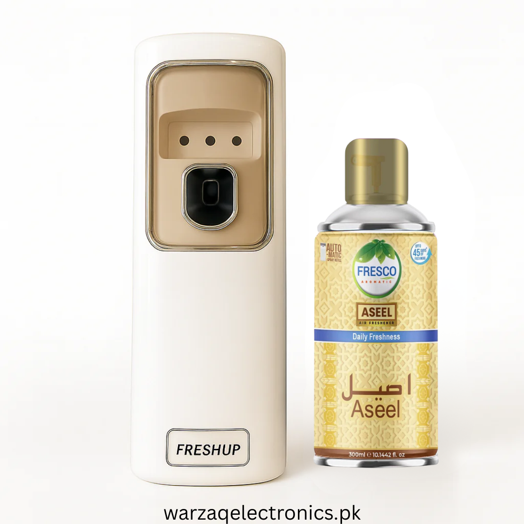 Freshup LED Automatic Air Freshener Dispenser with Free Refill & D-Size Batteries