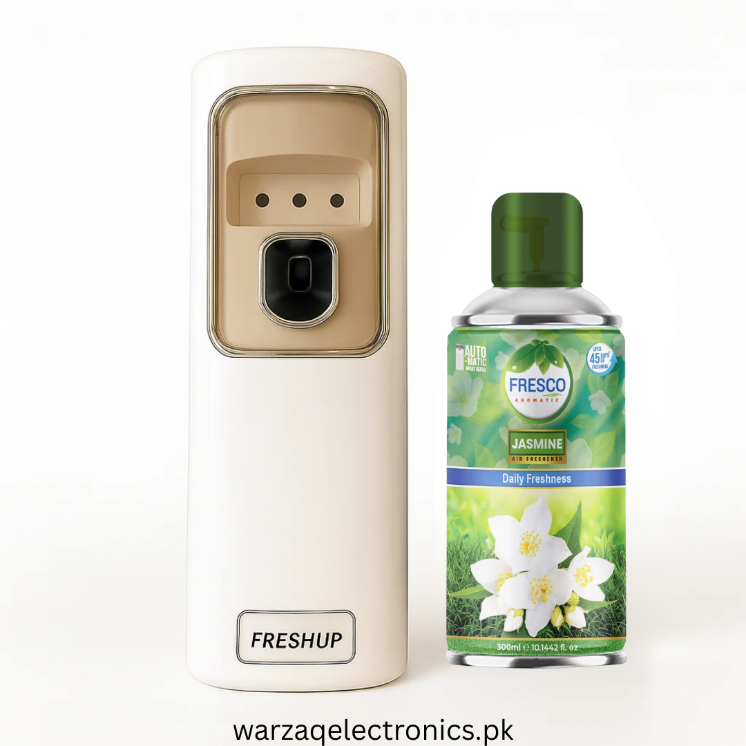 Freshup LED Automatic Air Freshener Dispenser with Free Refill & D-Size Batteries