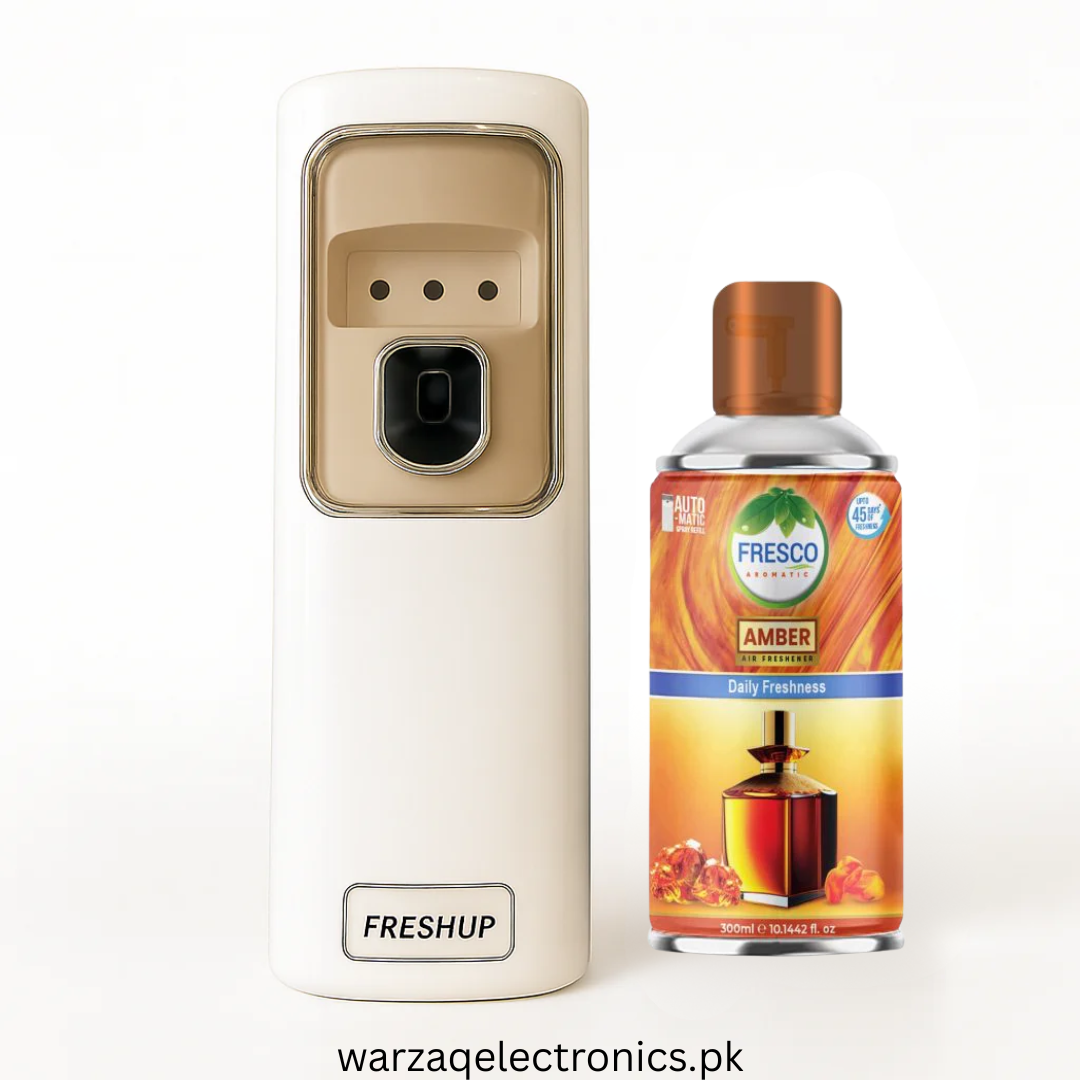 Freshup LED Automatic Air Freshener Dispenser with Free Refill & D-Size Batteries