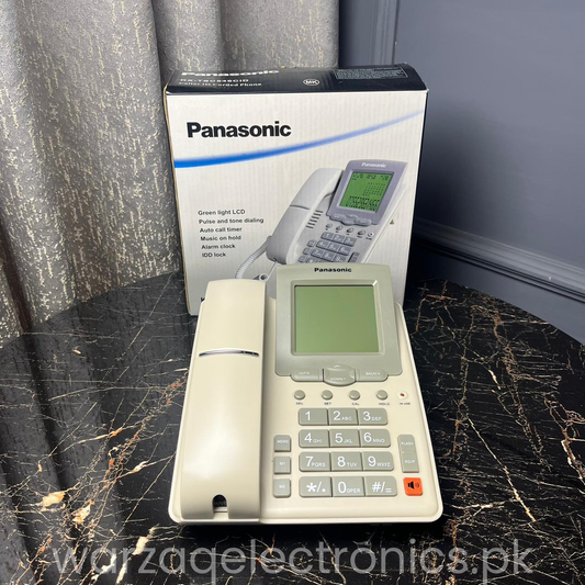 Panasonic KX-TSC546CID&nbsp;Landline Phone – Green Backlight LCD, Big Button Desk Phone, PTCL Compatible Telephone
