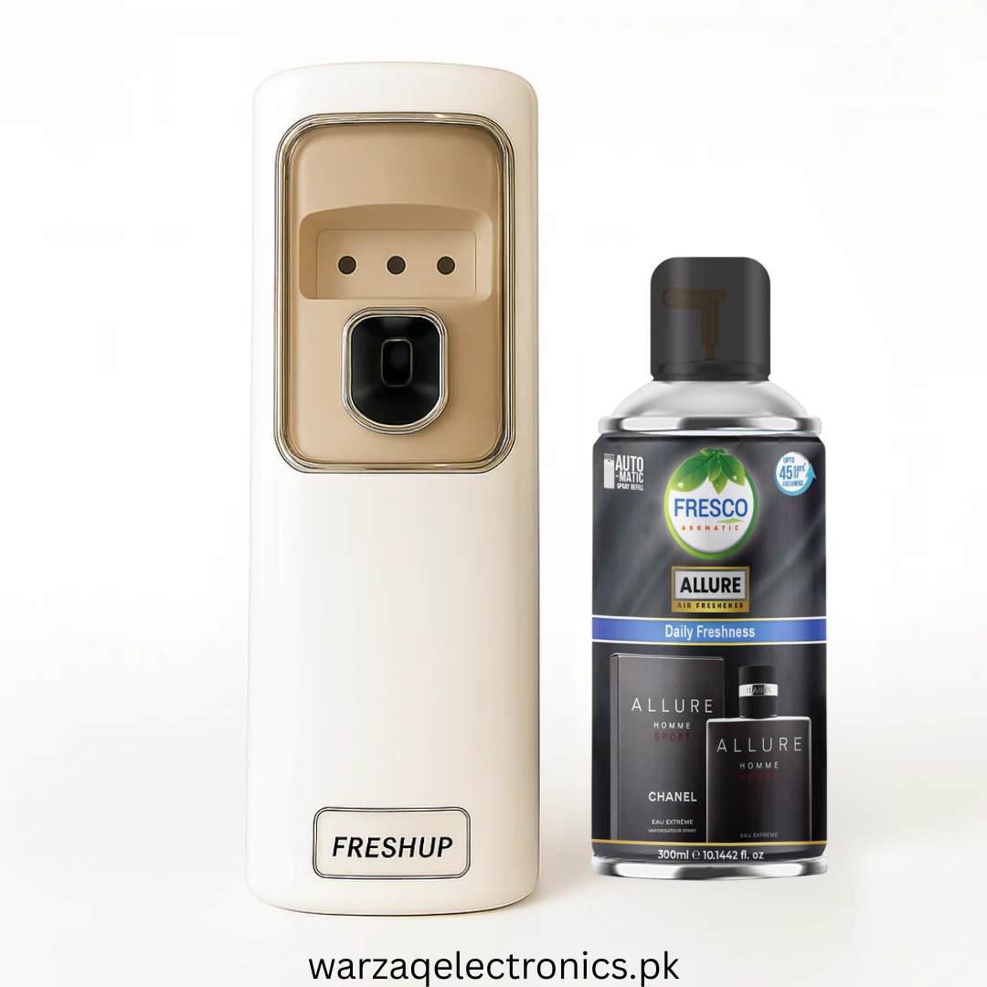 Freshup LED Automatic Air Freshener Dispenser with Free Refill & D-Size Batteries
