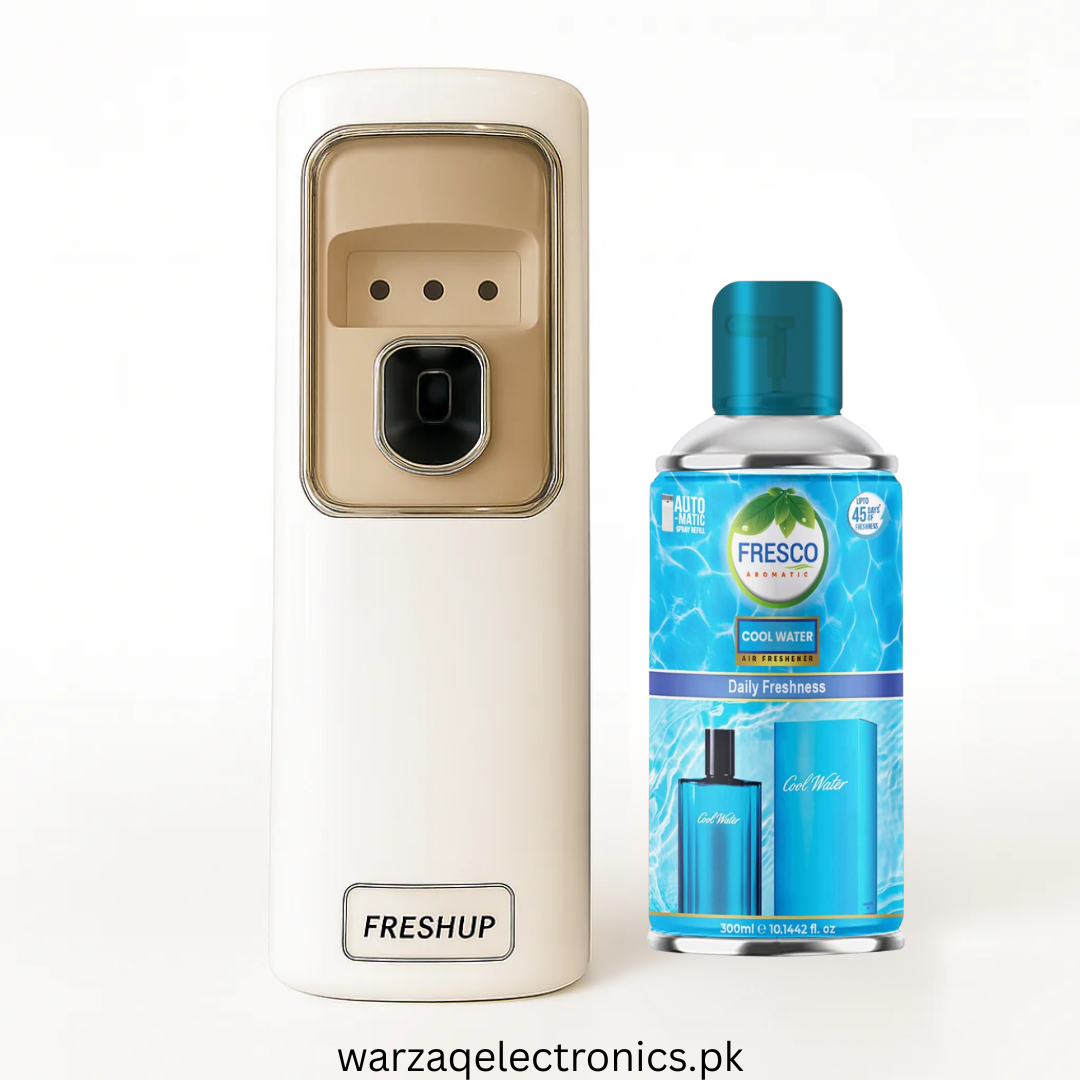 Freshup LED Automatic Air Freshener Dispenser with Free Refill & D-Size Batteries