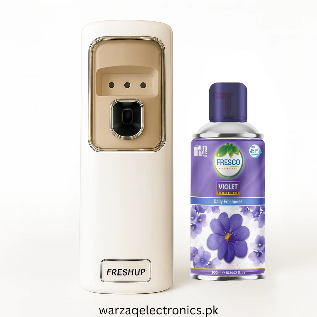 Freshup LED Automatic Air Freshener Dispenser with Free Refill & D-Size Batteries