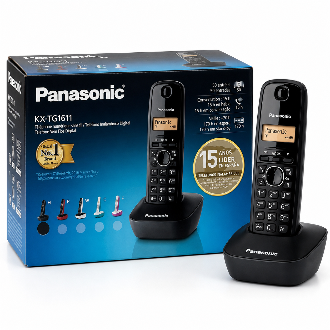 Panasonic KX-TG1611 Digital Cordless Phone