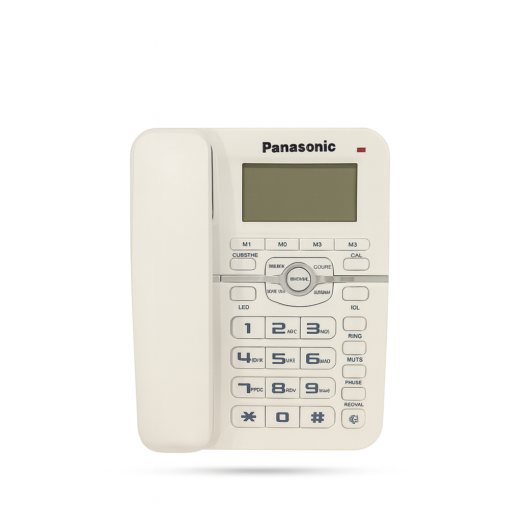 Panasonic KX-TSC610CID Landline Telephone with LCD Display & Speaker – Caller ID, Redial, Hands-Free | Office & Home Use | Premium Corded Phone
