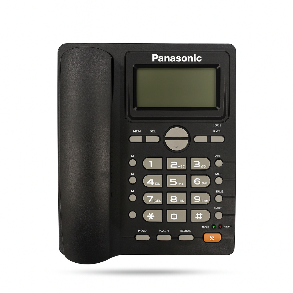 Panasonic KX-T2036CID Landline Telephone with LCD Display & Speaker – Caller ID, Redial, Hands-Free | Office & Home Use | Premium Corded Phone