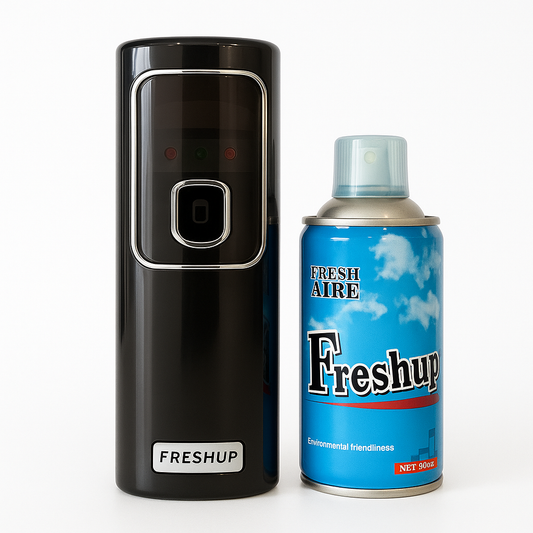 Freshup Black LED Automatic Air Freshener Dispenser – Includes Free Air Freshener & Batteries