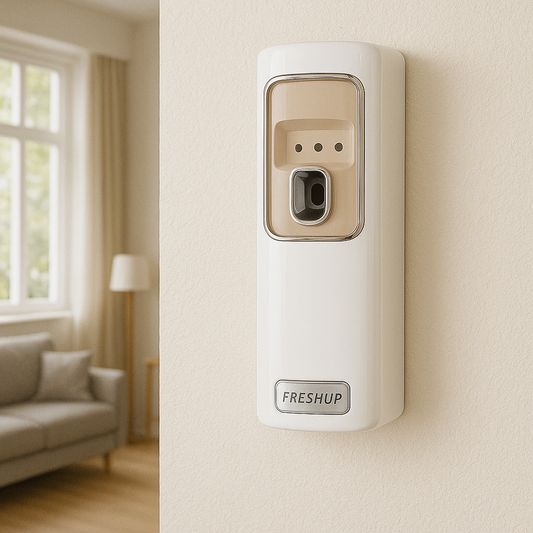 Freshup LED Automatic Air Freshener Dispenser with Free Refill & D-Size Batteries