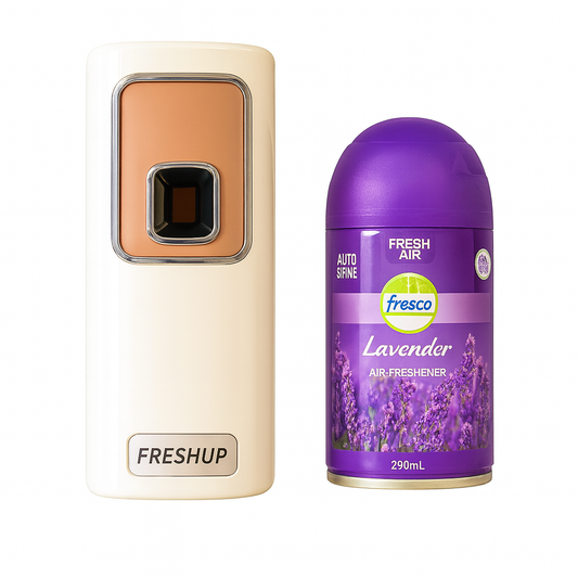 Smart White Automatic Air Freshener Dispenser – Free Air Freshener & Batteries