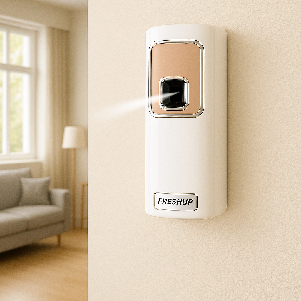 Smart White Automatic Air Freshener Dispenser – Free Air Freshener & Batteries