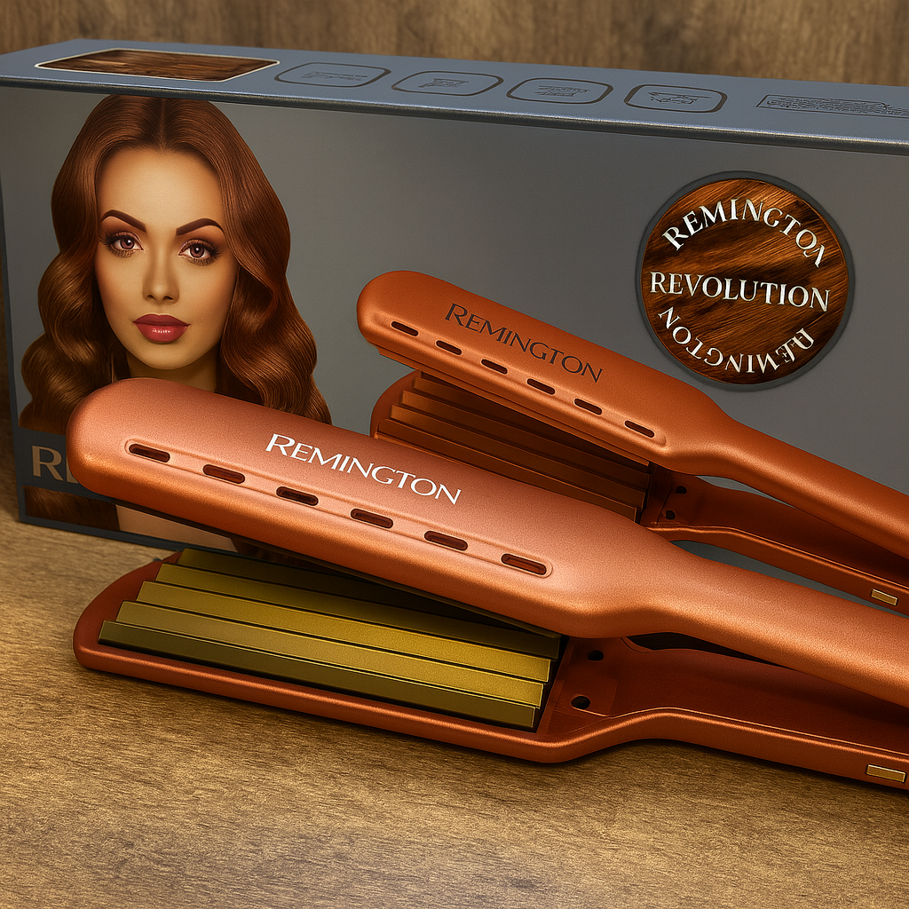 Remington Professional Hair Waver Crimper in pink – Heat Adjustable