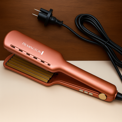 Remington Professional Hair Waver Crimper in pink – Heat Adjustable