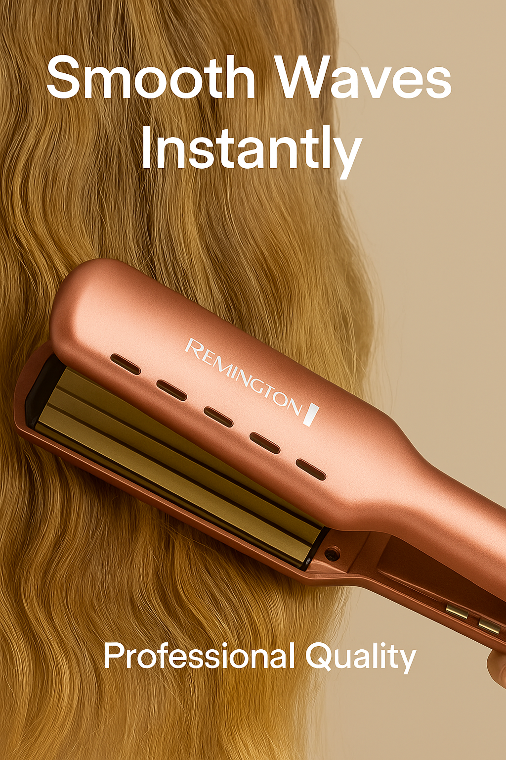 Remington Professional Hair Waver Crimper in pink – Heat Adjustable