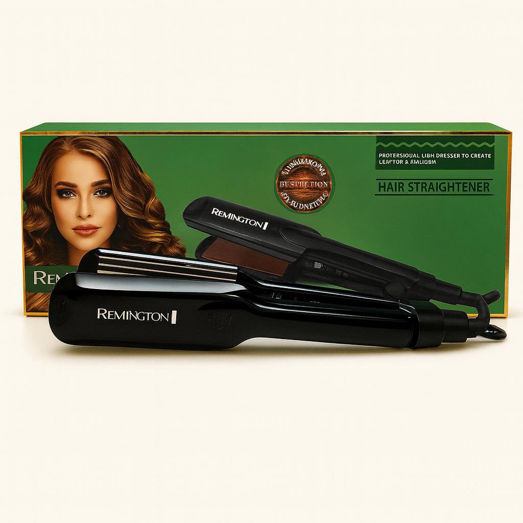 Remington Professional Hair Straightener Crimper in black –  Adjustable Heat Iron