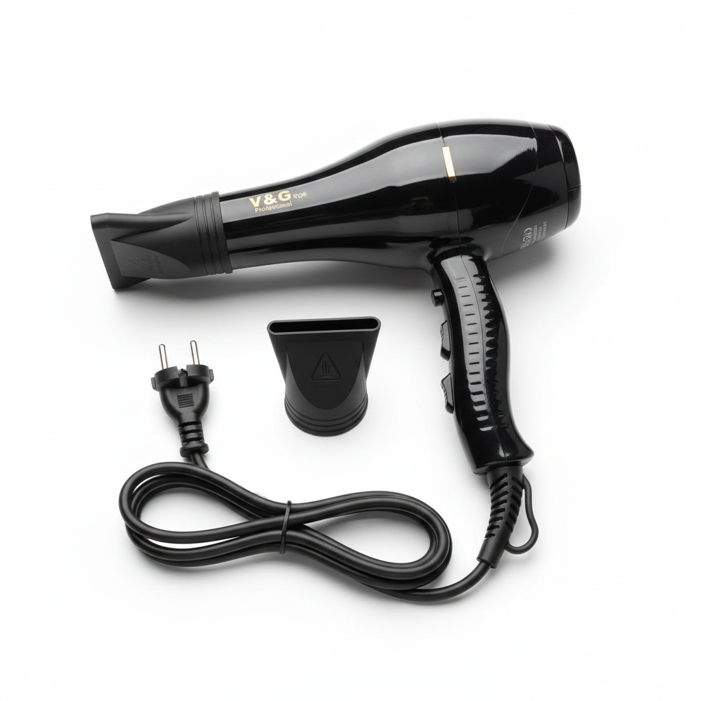 V&G Professional Hair Dryer PRO 4100 – 2000W Powerful AC Motor | Salon-Grade Fast Drying & Styling Hair Dryer