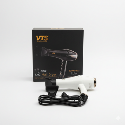 VTS Professional Ionic Hair Dryer D02 – 2300W High Power Salon Blow Dryer