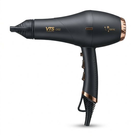 VTS Professional Ionic Hair Dryer D02 – 2300W High Power Salon Blow Dryer