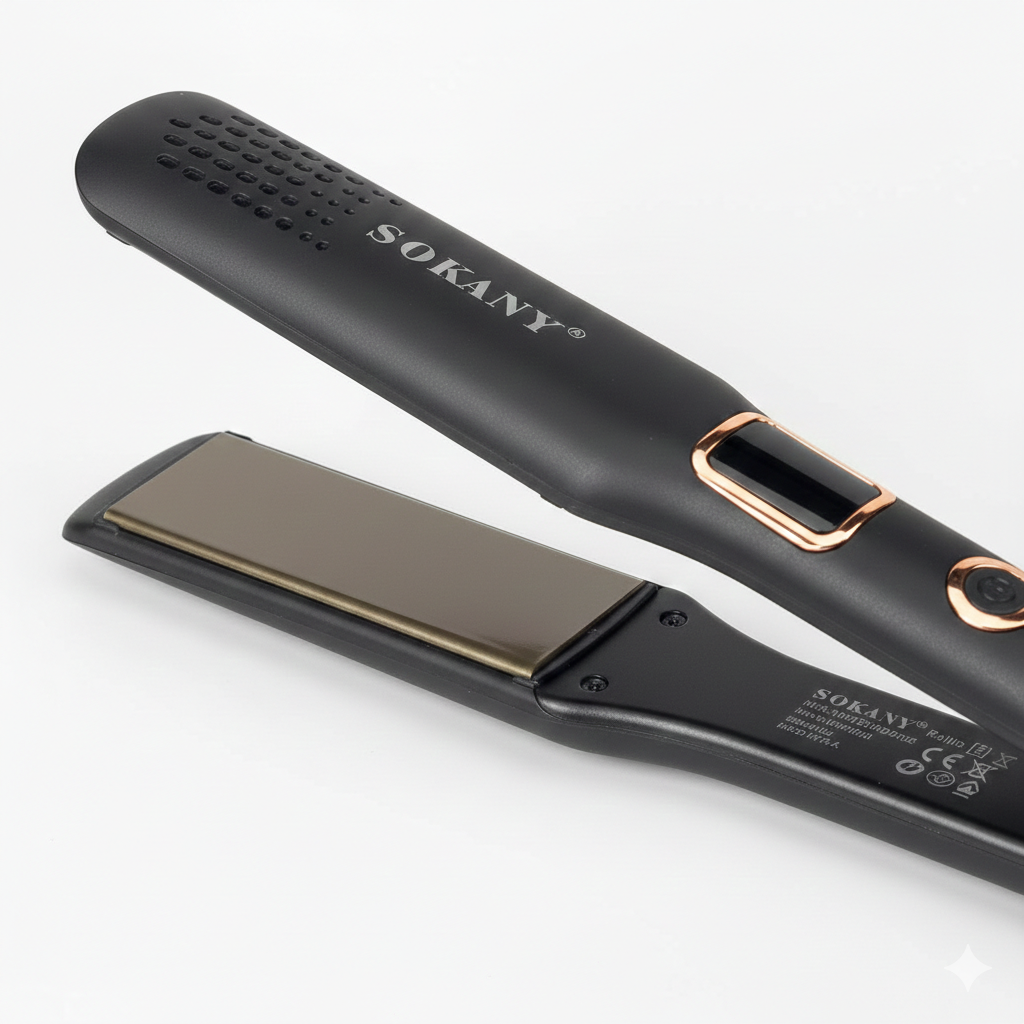 SOKANY SK-15010 Hair Straightener | Digital Display | Temperature Up to 220°F