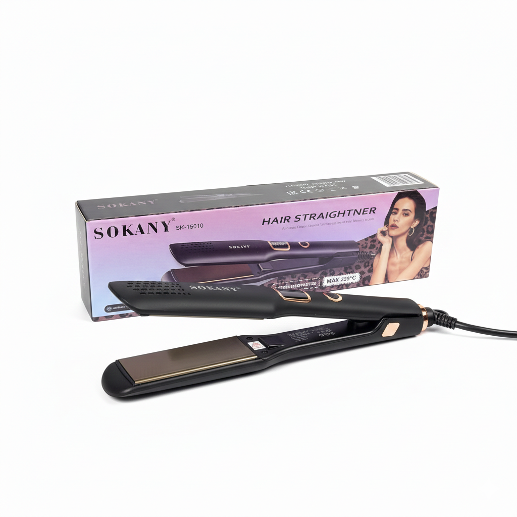 SOKANY SK-15010 Hair Straightener | Digital Display | Temperature Up to 220°F