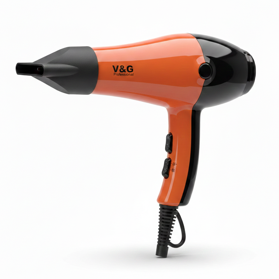 V&G Professional Hair Dryer 4400 – High Power AC Motor | Fast Drying Salon & Home Use Hair Dryer