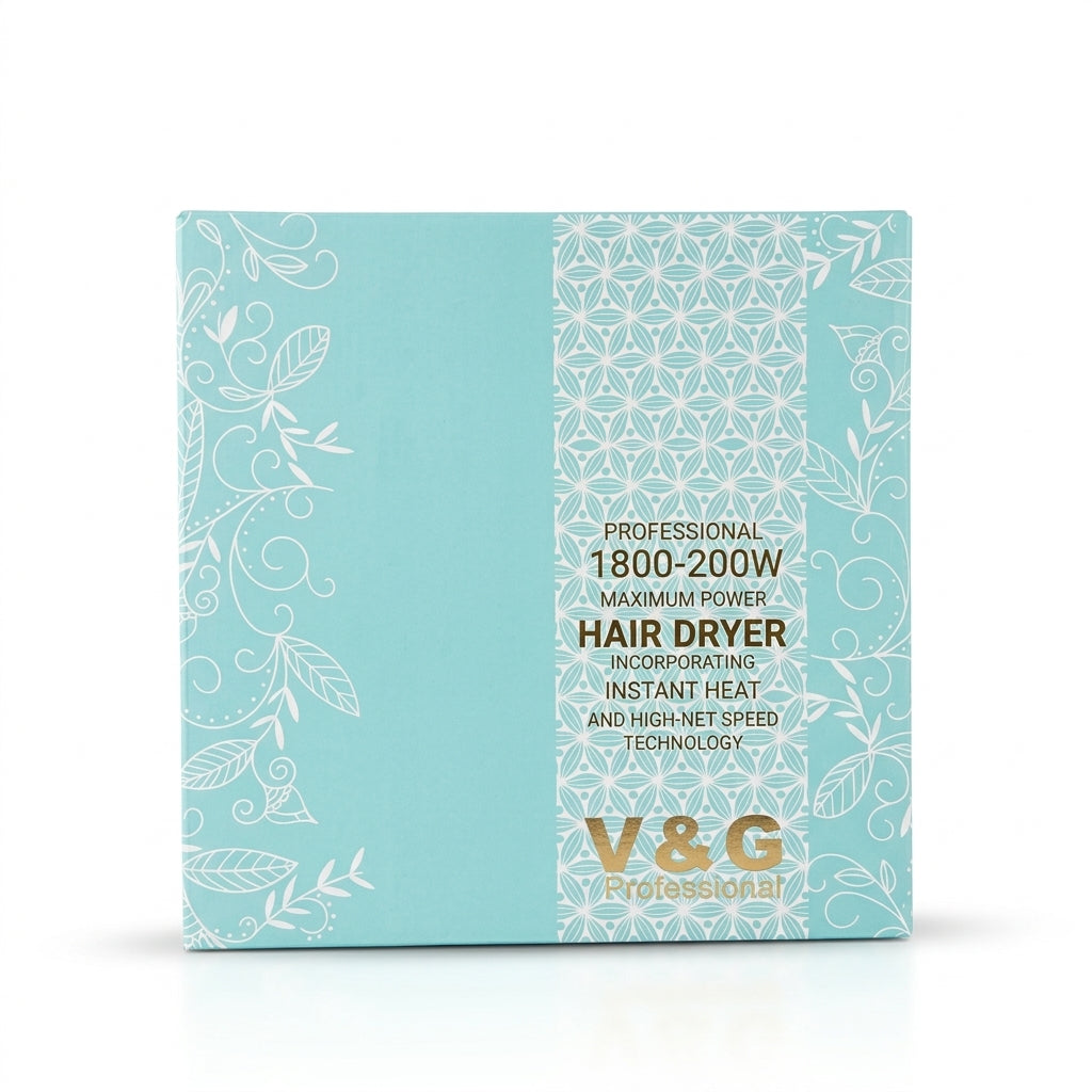 V&G 2200 Professional Hair Dryer 2200W | High Power Salon & Home Hair Dryer