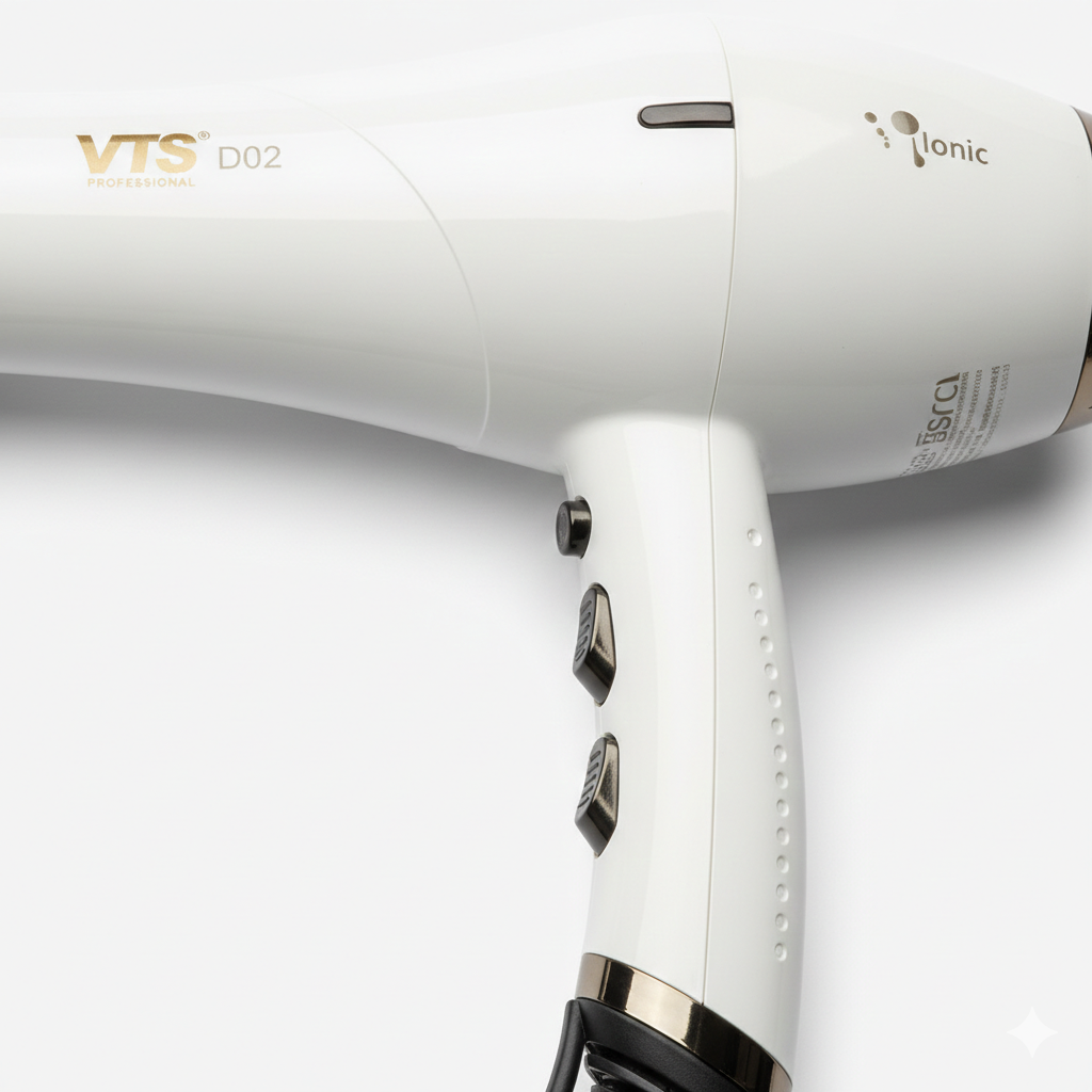 VTS Professional Ionic Hair Dryer D02 – 2300W High Power Salon Blow Dryer