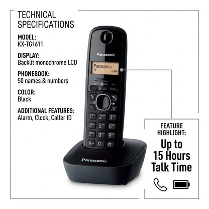 Panasonic KX-TG1611 Digital Cordless Phone