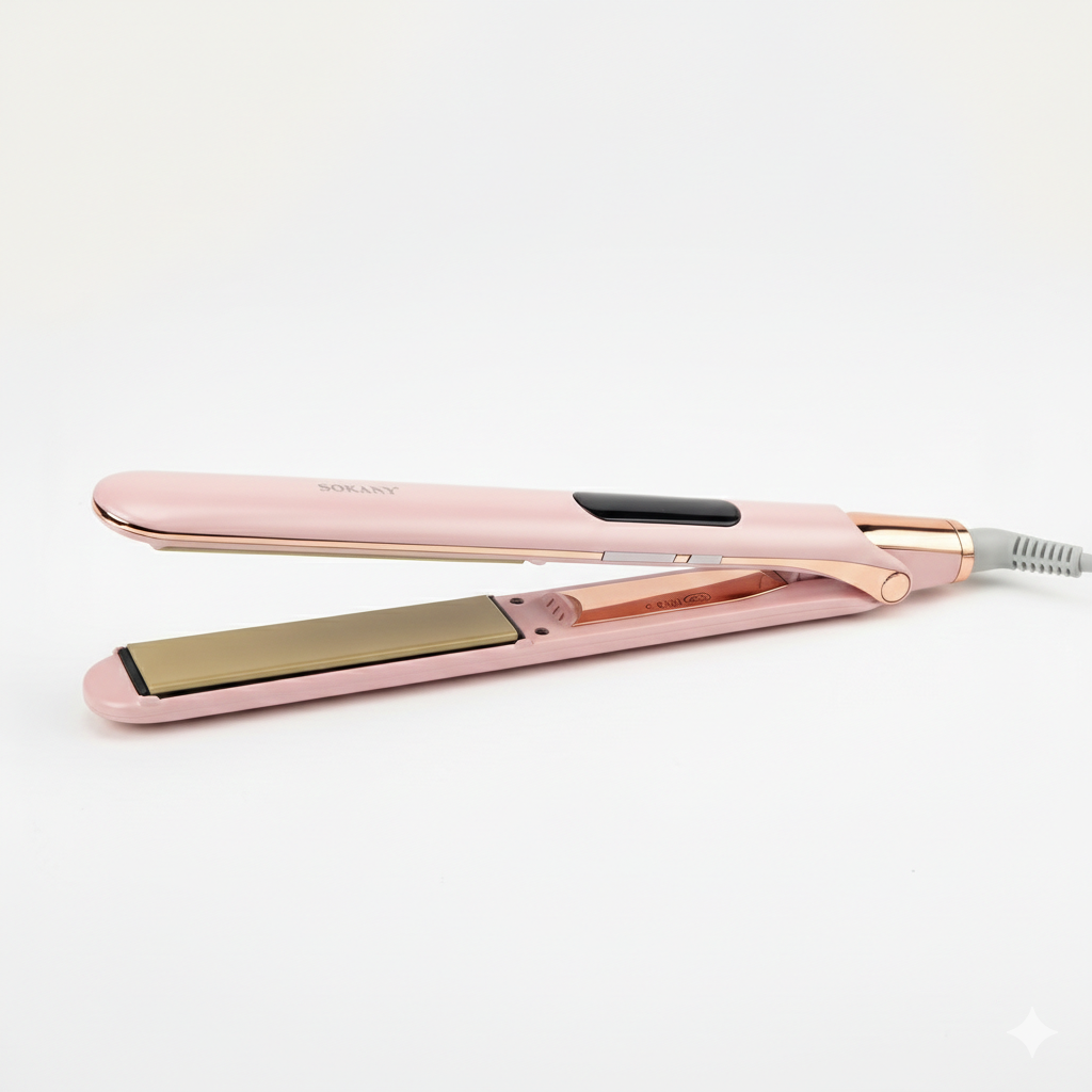 SOKANY HS-976 Professional Hair Straightener | Digital Display | Temperature Up to 750°F