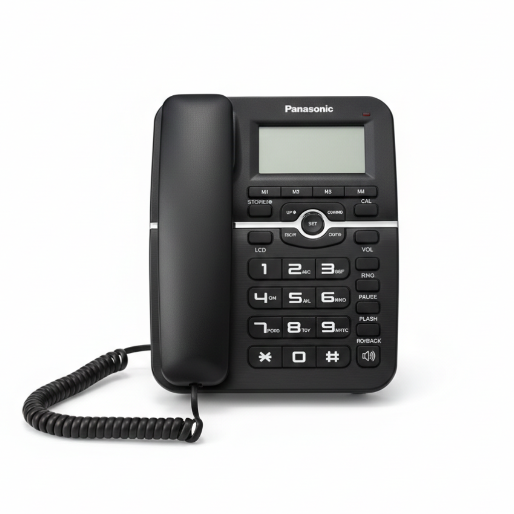 Panasonic KX-TS2023 PRO Corded Landline Phone (Black)
