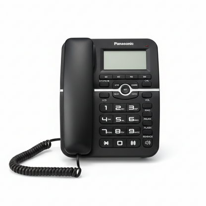 Panasonic KX-TS2023 PRO Corded Landline Phone (Black)
