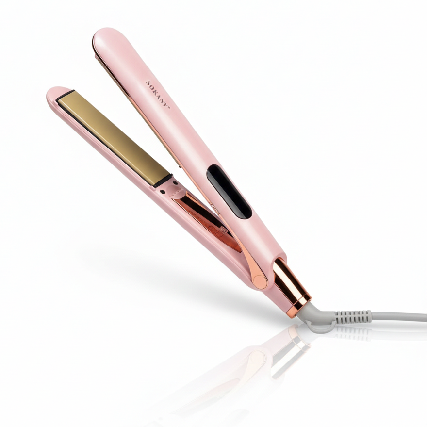 SOKANY HS-976 Professional Hair Straightener | Digital Display | Temperature Up to 750°F