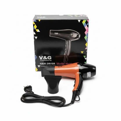 V&G Professional Hair Dryer 4400 – High Power AC Motor | Fast Drying Salon & Home Use Hair Dryer