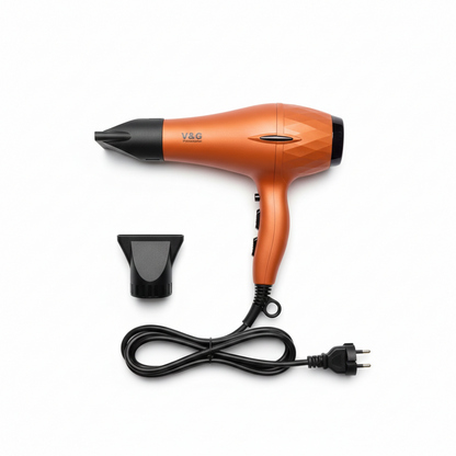 V&G Professional Hair Dryer 5100 – 2500W Super Power AC Motor | Fast Drying Salon-Grade Hair Dryer