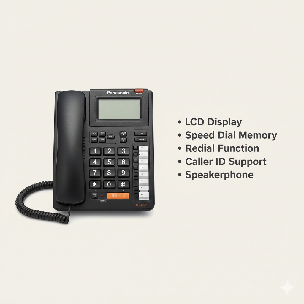 Panasonic KX-TSC934CID Corded Caller ID Landline Phone