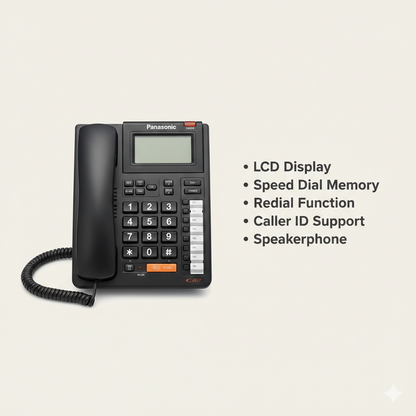 Panasonic KX-TSC934CID Corded Caller ID Landline Phone