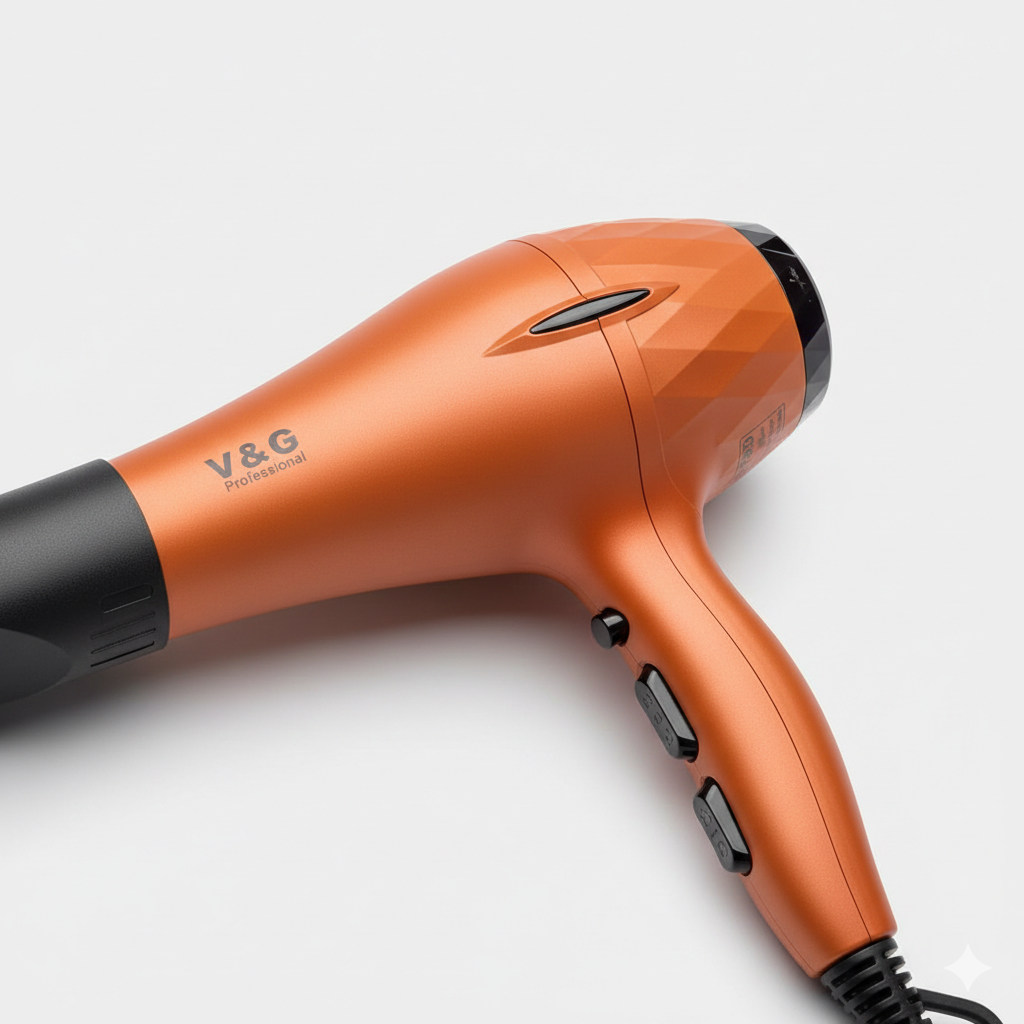 V&G Professional Hair Dryer 5100 – 2500W Super Power AC Motor | Fast Drying Salon-Grade Hair Dryer